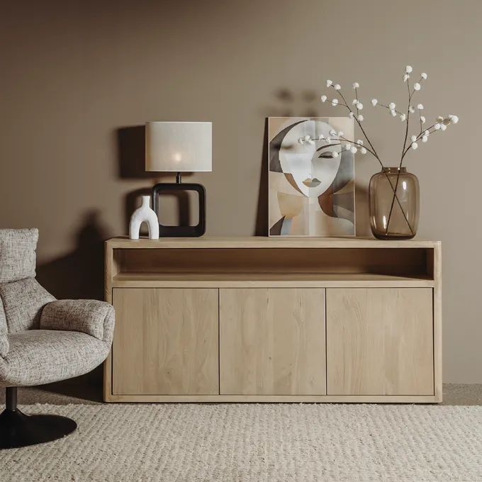 Tower Living Force Fauteuil - Imo 15 beige-brown (draaibaar)
