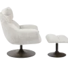 Tower Living Force Fauteuil met hocker - Cremona 02 zand (draaibaar)