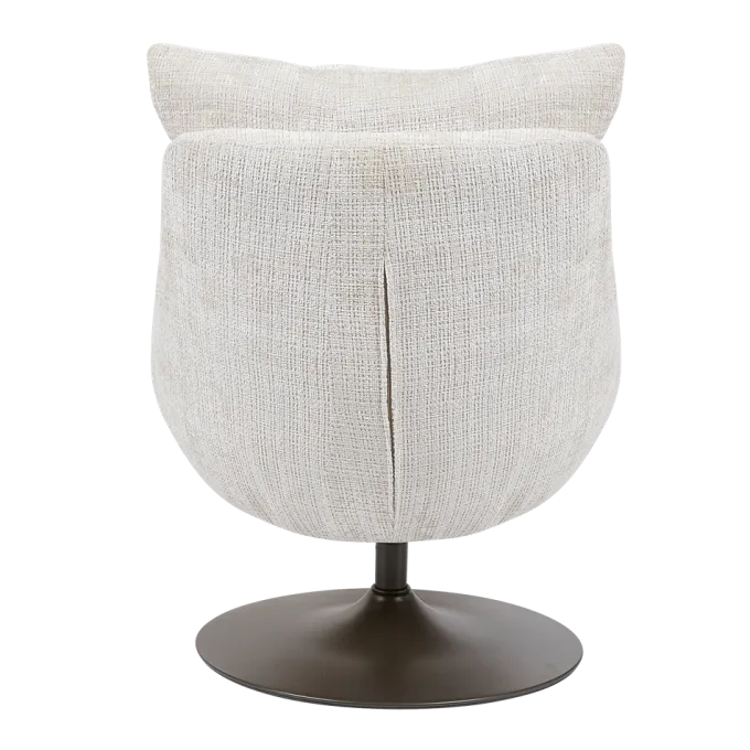 Tower Living Force Fauteuil met hocker - Cremona 02 zand (draaibaar)
