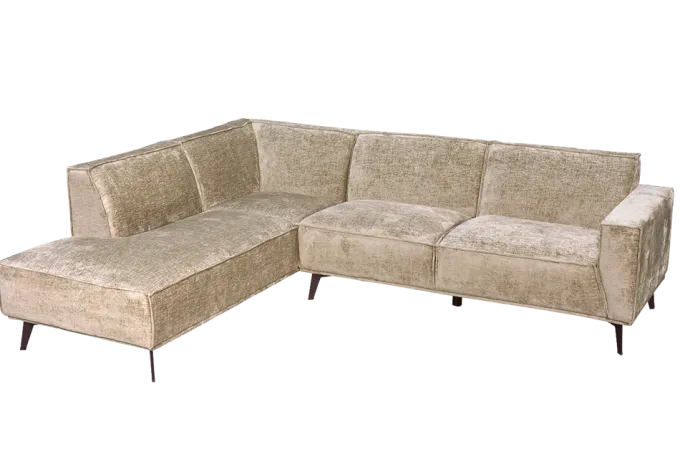 Tower Living Leeds 2 5-zits + Ottoman Links - Touch 102 Beige