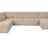 Tower Living Memphis Chaise Longue – 3 zits - Ottoman Links - Haga 30 beige