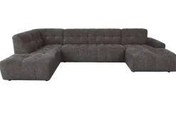 Tower Living Memphis Chaise Longe – 3 zits - Ottoman Links - Haga 16 charcoal