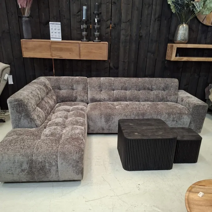 Tower Living Memphis 3 zits + Ottoman Links - Haga 16 charcoal
