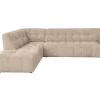 Tower Living Memphis 3 zits + Ottoman Links - Haga 30 beige