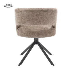 Tower Living Mura Armstoel - fabric Haga 39 cappuccino (draaibaar)