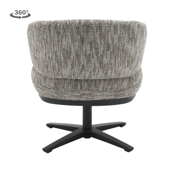 Tower Living Perca Lounge Armstoel - fabric TED 8 white-grey