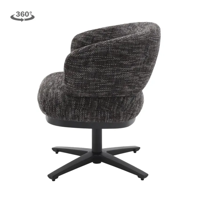 Tower Living Perca Lounge Armstoel - fabric TED 17 blue-grey