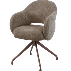 Tower Living Porto Armstoel - Toro 45 mocca - frame Anodic brown (draaibaar)