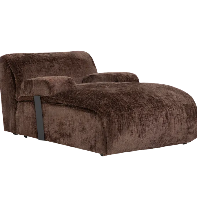 Tower Living Redford Chaise Longue zonder arm - Touch 106 brown
