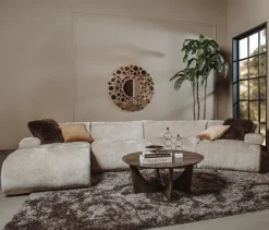 Tower Living Redford loungebank XL - 3 kleuren - loungegedeelte, 2 rechte elementen, 1 hoekelement en 2 armleuningen