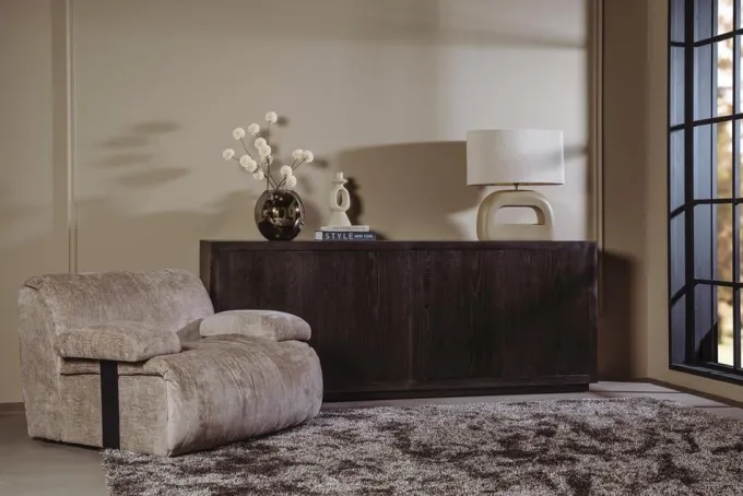 Tower Living Redford 1-zits zonder arm - Touch 04 taupe