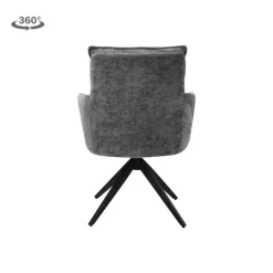 Tower Living Rosora Armstoel - HZ6068-85 grey (draaibaar)