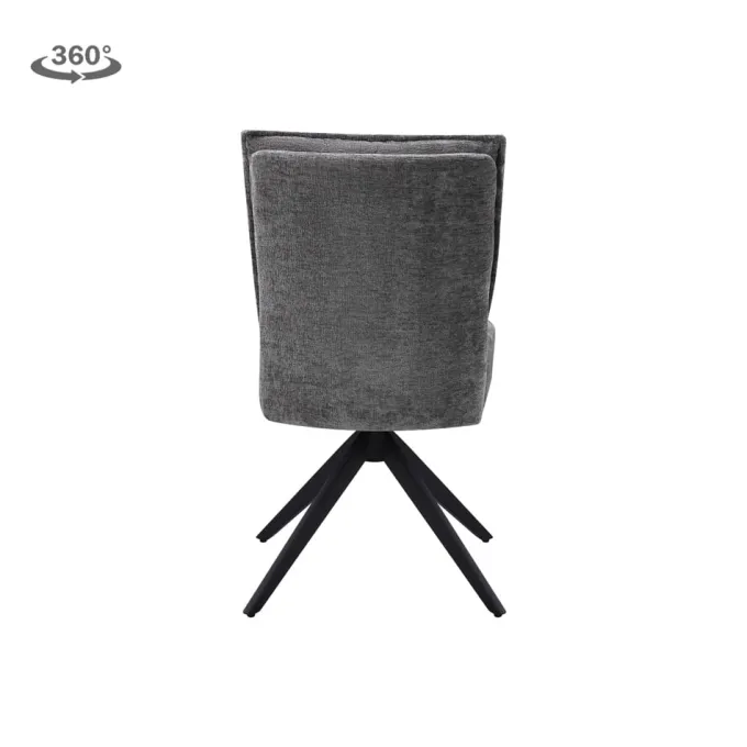 Tower Living Rosora Stoel - HZ6068-85 grey (draaibaar)