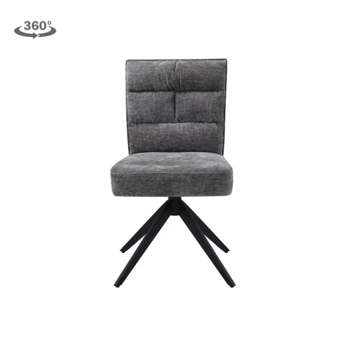 Tower Living Rosora Stoel - HZ6068-85 grey (draaibaar)