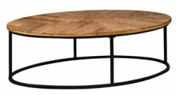 Tower Living Salontafel ovaal Viola mango 135x75x40 – naturel