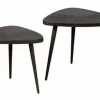 Tower Living Salontafel set van 2 Viola triangle 60/50 – zwart