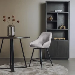 Tower Living Trino Barstoel - stof Trenza 08 oyster (draaibaar) - Tower Living