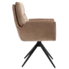 Tower Living Varzo Armstoel - Toro 45 mocca (draaibaar)
