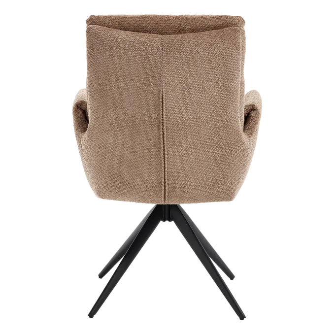 Tower Living Varzo Armstoel - Toro 45 mocca (draaibaar)