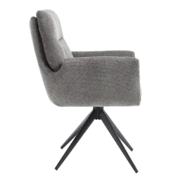 Tower Living Varzo Armstoel - Toro 5 grey (draaibaar)