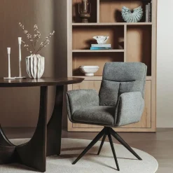 Tower Living Varzo Armstoel - Toro 5 grey (draaibaar)