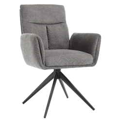 Tower Living Varzo Armstoel - Toro 5 grey (draaibaar)
