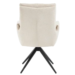 Tower Living Varzo Armstoel - Toro 25 cream (draaibaar)