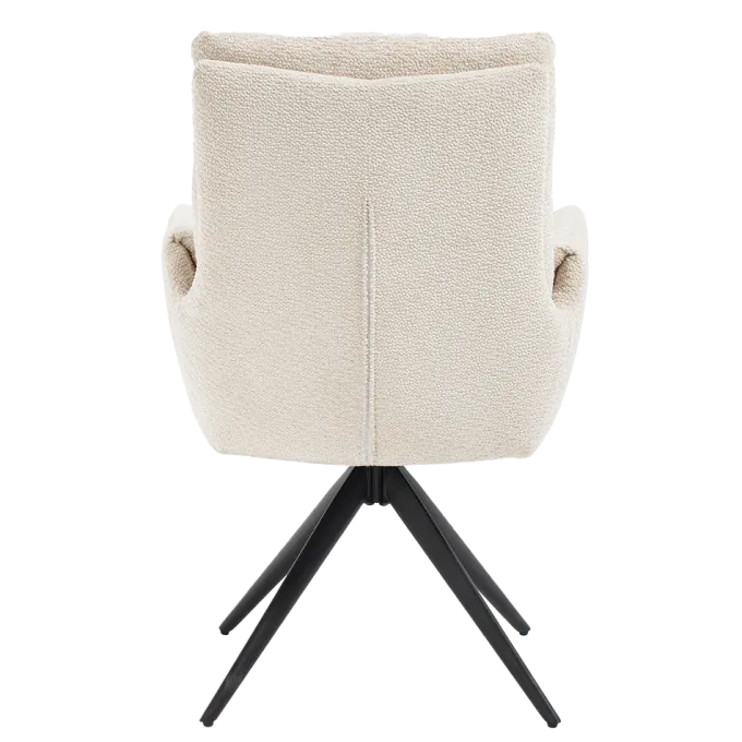 Tower Living Varzo Armstoel - Toro 25 cream (draaibaar)