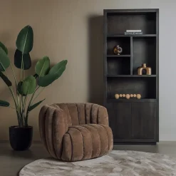 Tower Living Verdi Fauteuil - Maloy 38 mocca (draaibaar)