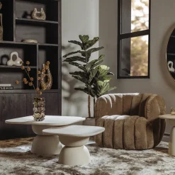 Tower Living Verdi Fauteuil - Maloy 38 mocca (draaibaar)