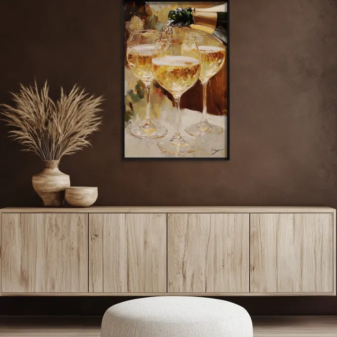 Wandkraft Golden Bubbles