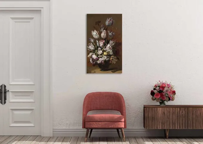Wandkraft Still life with flowers by Hans Bollongier