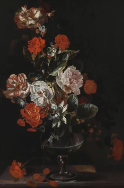 Wandkraft Still Life with Flowers by Jacob Campo Weyerman