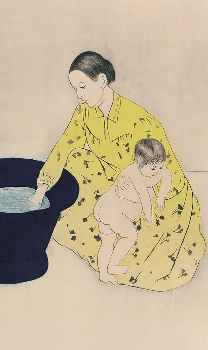 Wandkraft The Bath of Mary Cassatt