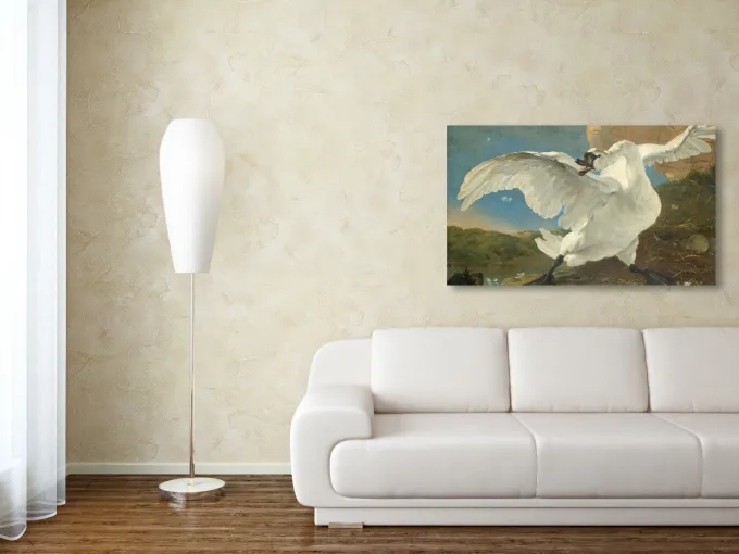 Wandkraft The Threatened Swan by Jan Asselijn