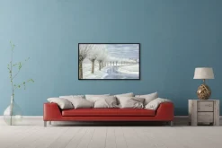 Wandkraft Winter in Holland