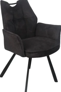 Wildeboer & v/d Weide Eettafelstoel Mabel met arm - stof A-Enter 66