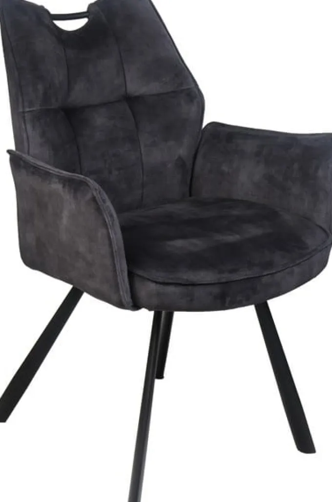 Wildeboer & v/d Weide Eettafelstoel Mabel met arm - stof C-Adore 67