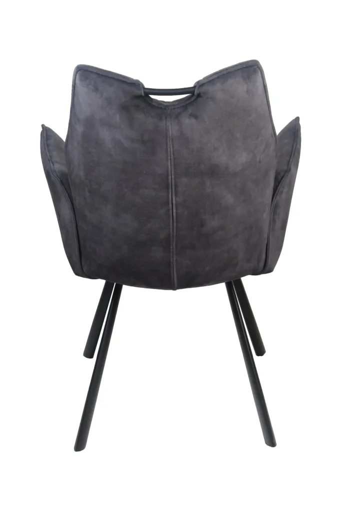 Wildeboer & v/d Weide Eettafelstoel Mabel met arm - stof C-Adore 67