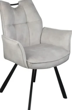 Wildeboer & v/d Weide Eettafelstoel Mabel met arm - stof C-Adore 110