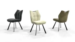 Wildeboer & v/d Weide Eettafelstoel Mabel zonder arm - stof C-Adore 211
