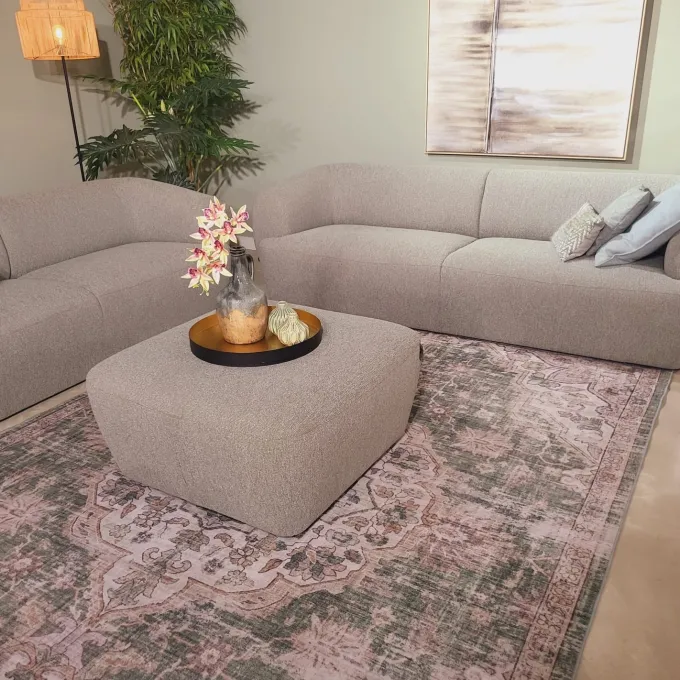 WoonMax Bank Edinburgh - 2 zits met arm links - chaise longue breed