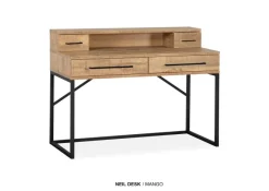 WoonMax Bureau Neil 4 lades Mango - Showroommodel