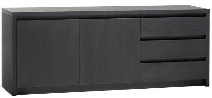 WoonMax Dressoir Milanello 2 deurs / 3 laden 212 cm