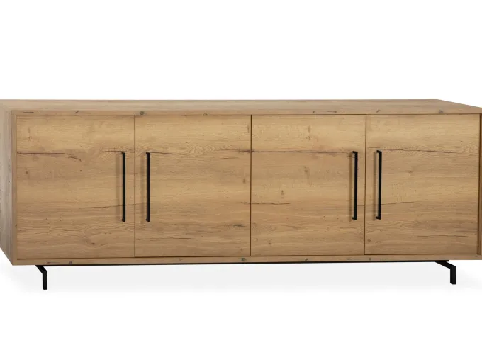 WoonMax Dressoir Valley Lamulux Natur - 240 cm