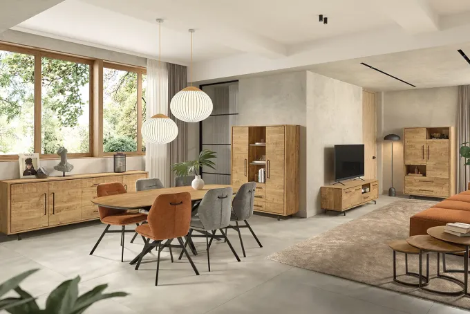 WoonMax Dressoir Westport Lamulux Mango - 240 cm