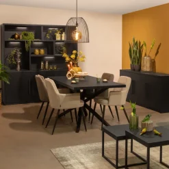 WoonMax Eettafel Broadway 160cm - Noir