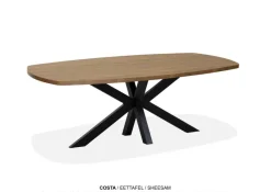 WoonMax Eettafel Deens ovaal Costa - 8 afmetingen - Diverse kleuren