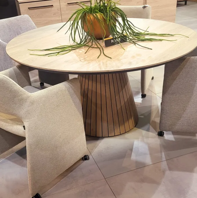 WoonMax Eettafel Hank rond - WoonMax design eettafel van Lamulux