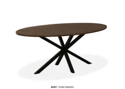 WoonMax Eettafel Kent ovaal - 160 - dark mango